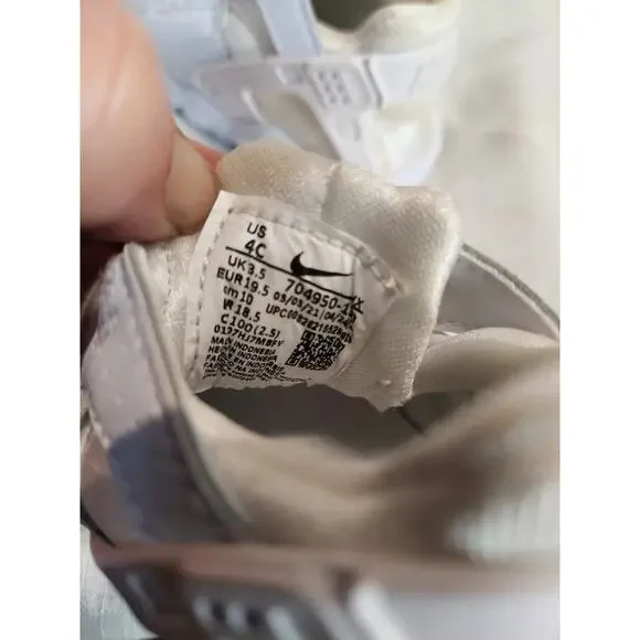 Nike Huarache Run Infant Toddler Shoes Sneakers Size 4C Triple White - Picture 5 of 7